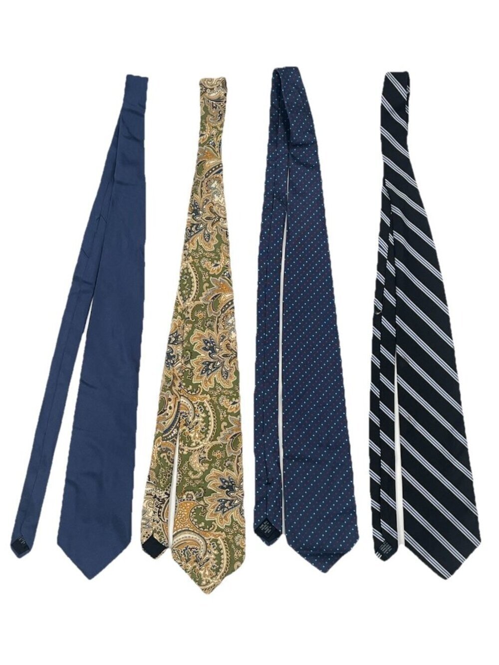 LOT of 4 Brooks Brothers Silk Ties Paisley Striped Classic Mens Neckties